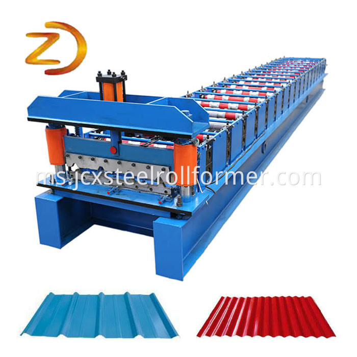 Lembaran Bumbung Trapezoidal Ibr Roll Forming Machine